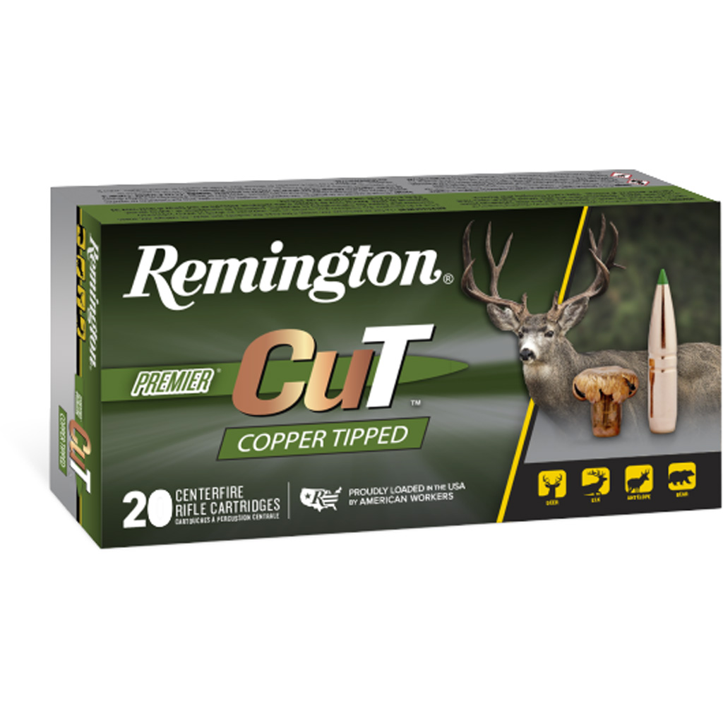 Remington Premier CuT 6.5 Creedmoor 120 Grain Core-Lokt Copper Tiped Rifle Ammunition