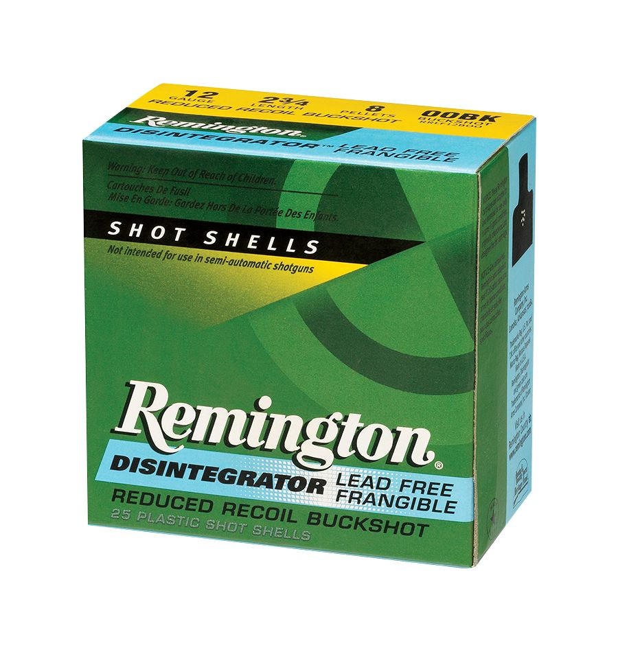 Remington Disintegrator 12 Gauge 9 Pellets 2 3/4'' 00 Shotgun Buckshot Ammunition