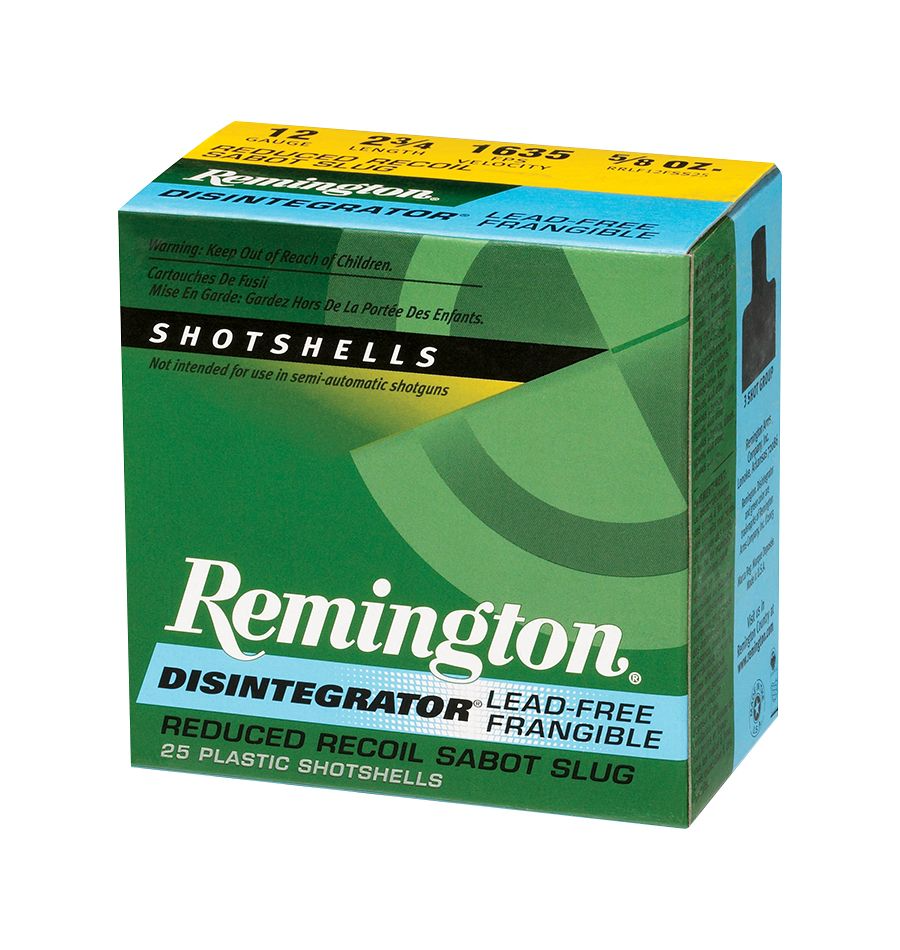 Remington Disintegrator 12 Gauge 2 3/4'' LF Sabot Shotgun Slugs Ammunition