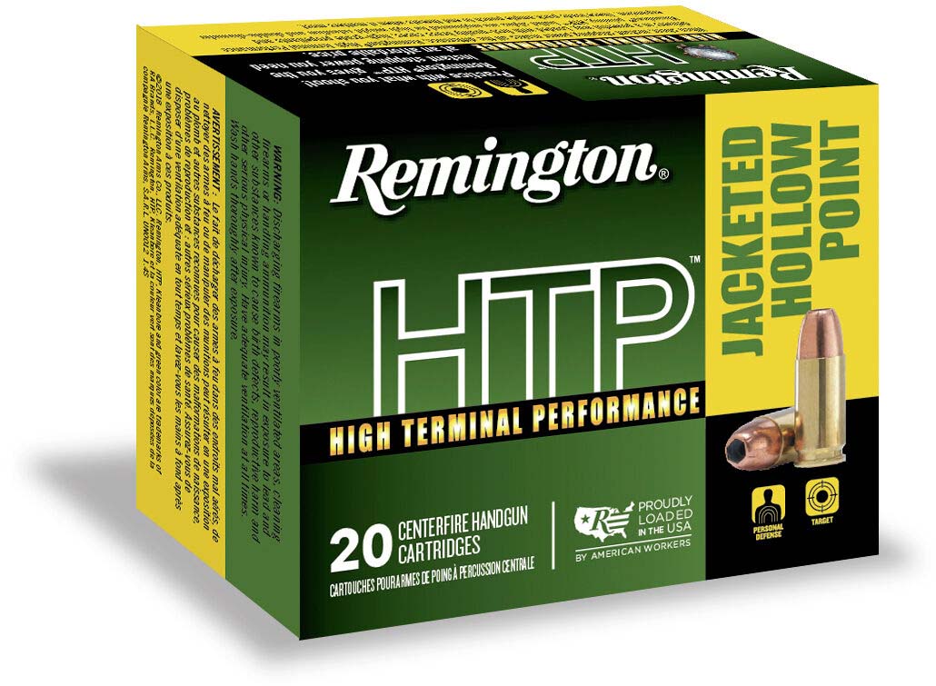 Remington High Terminal Performance .40 S&W 180 Grain Jacketed Hollow Point Brass Cased Centerfire Pistol Ammunition