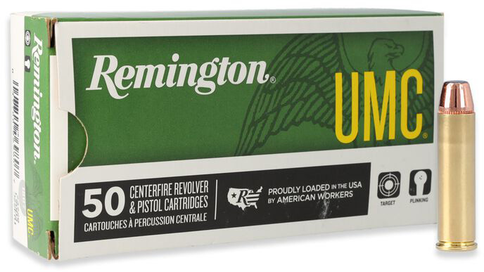 Remington UMC Handgun 327 Federal Magnum 100 Grain Jacketed Soft Point Brass Cased Centerfire Pistol Ammunition