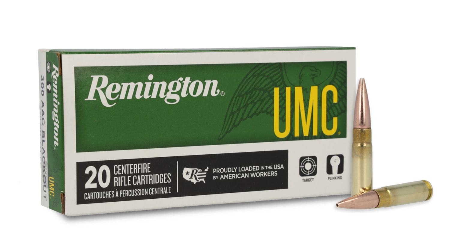 Remington UMC Rifle .300 AAC Blackout 220 Grain Open Tip Flat Base  Centerfire Rifle Ammunition Up to 21% Off