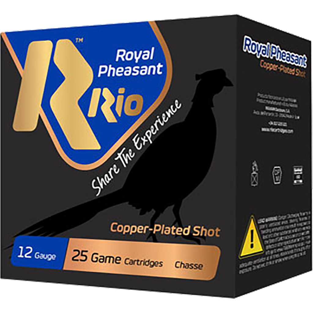 RIO Ammunition Royal Pheasant Copper 40 MGN 12 Gauge 3" 5 Shot Shotgun Ammunition