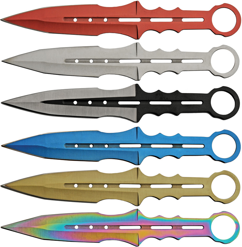 Rainbow Color Throwing Knife