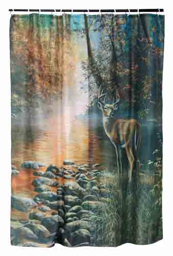deer shower curtain