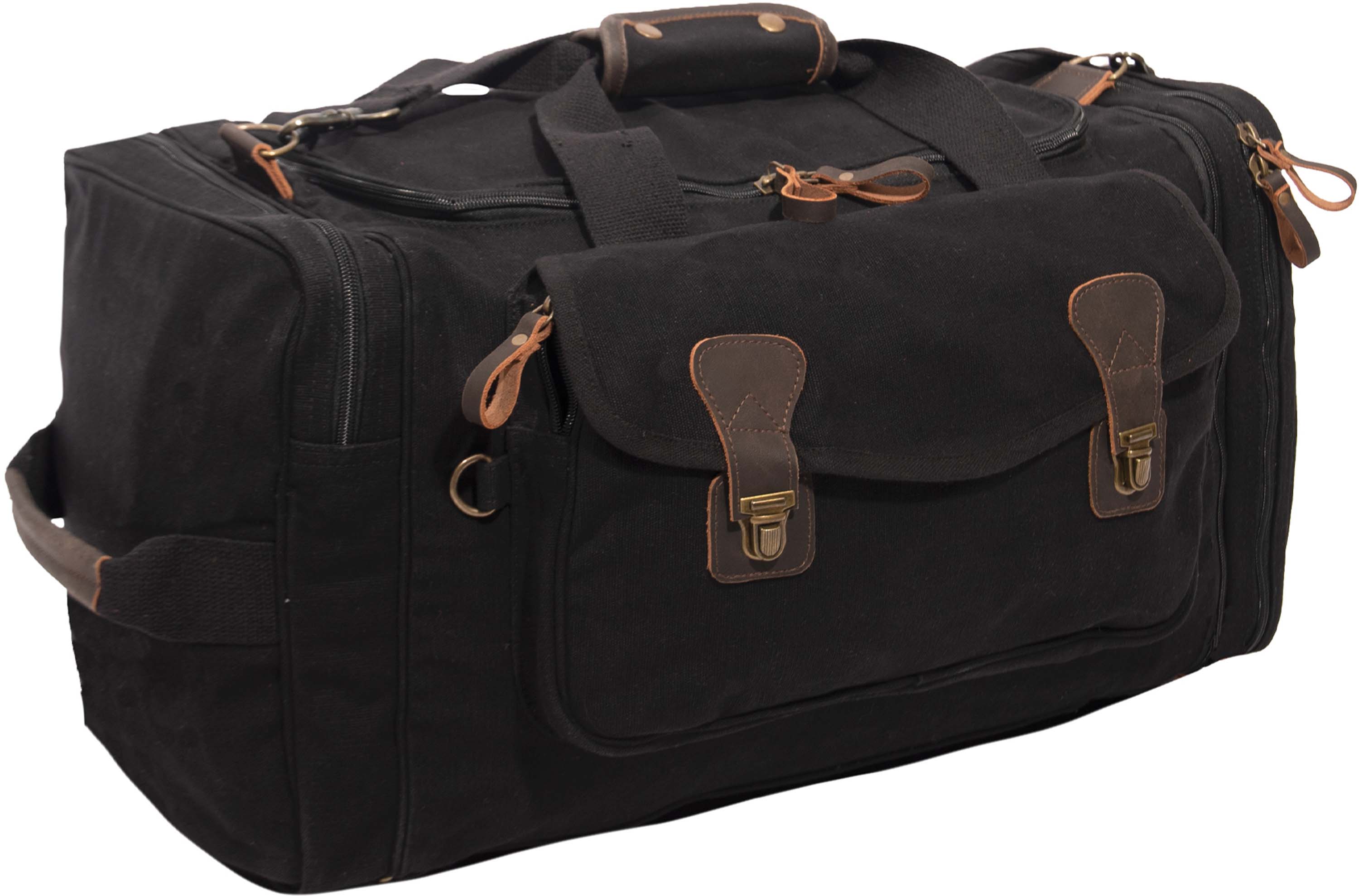 Rothco Canvas Travel Portfolio Bag with Leather Accents