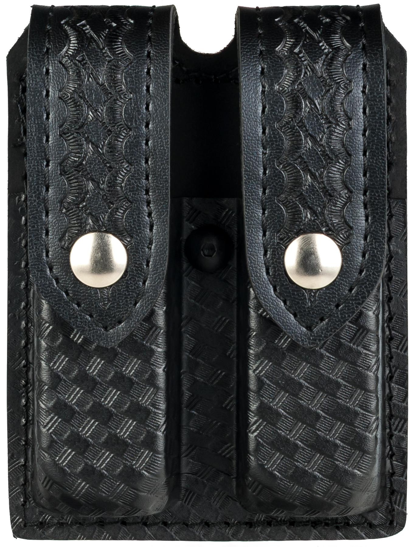 Safariland 77 Glock 17 22 Basketweave Double Magazine Pouch Leather