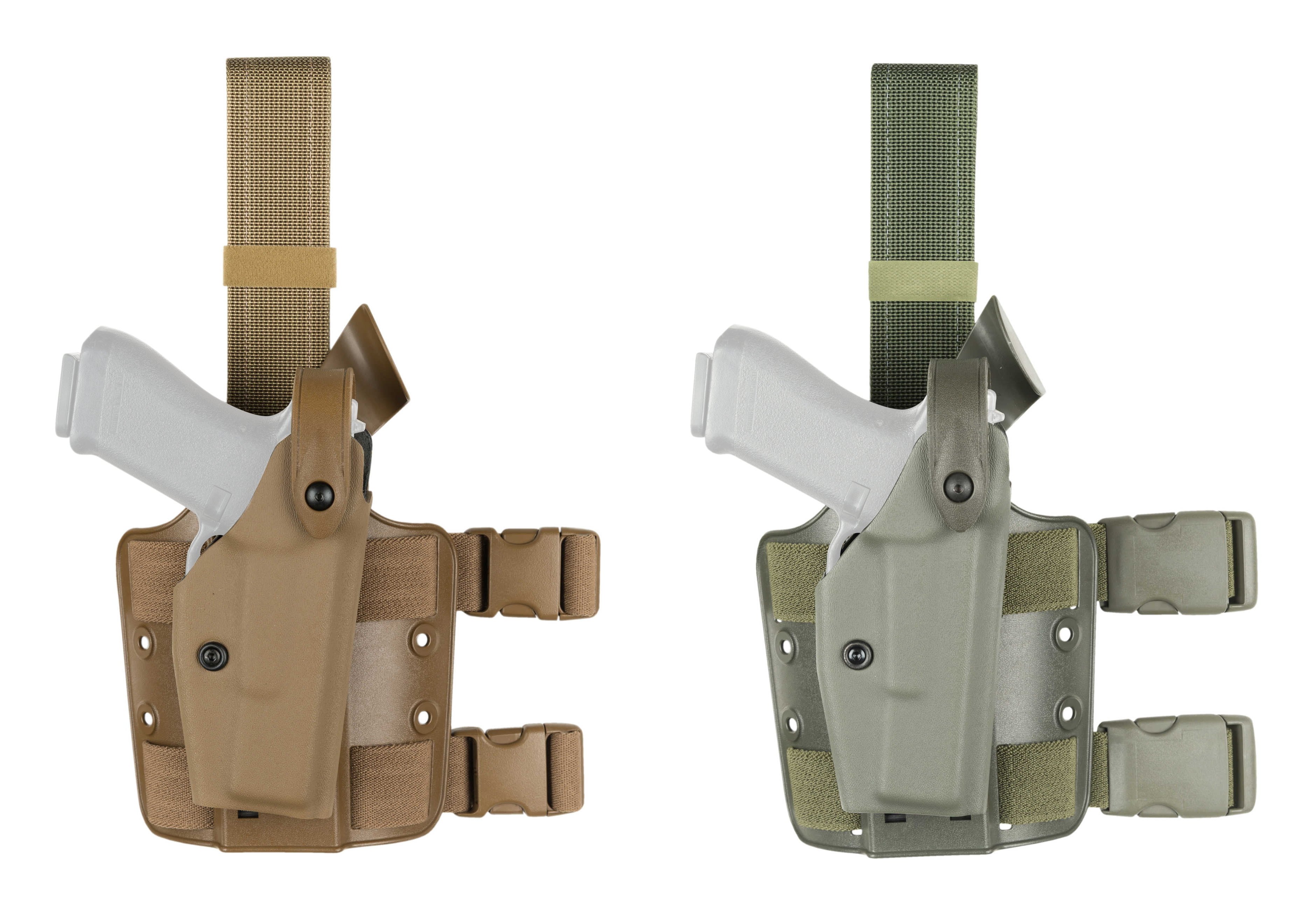 SAFARILAND 6004 SLS Tactical Holster - Glock 20 / 21 - with Surefire X200 (  STX FDE Brown, Left )