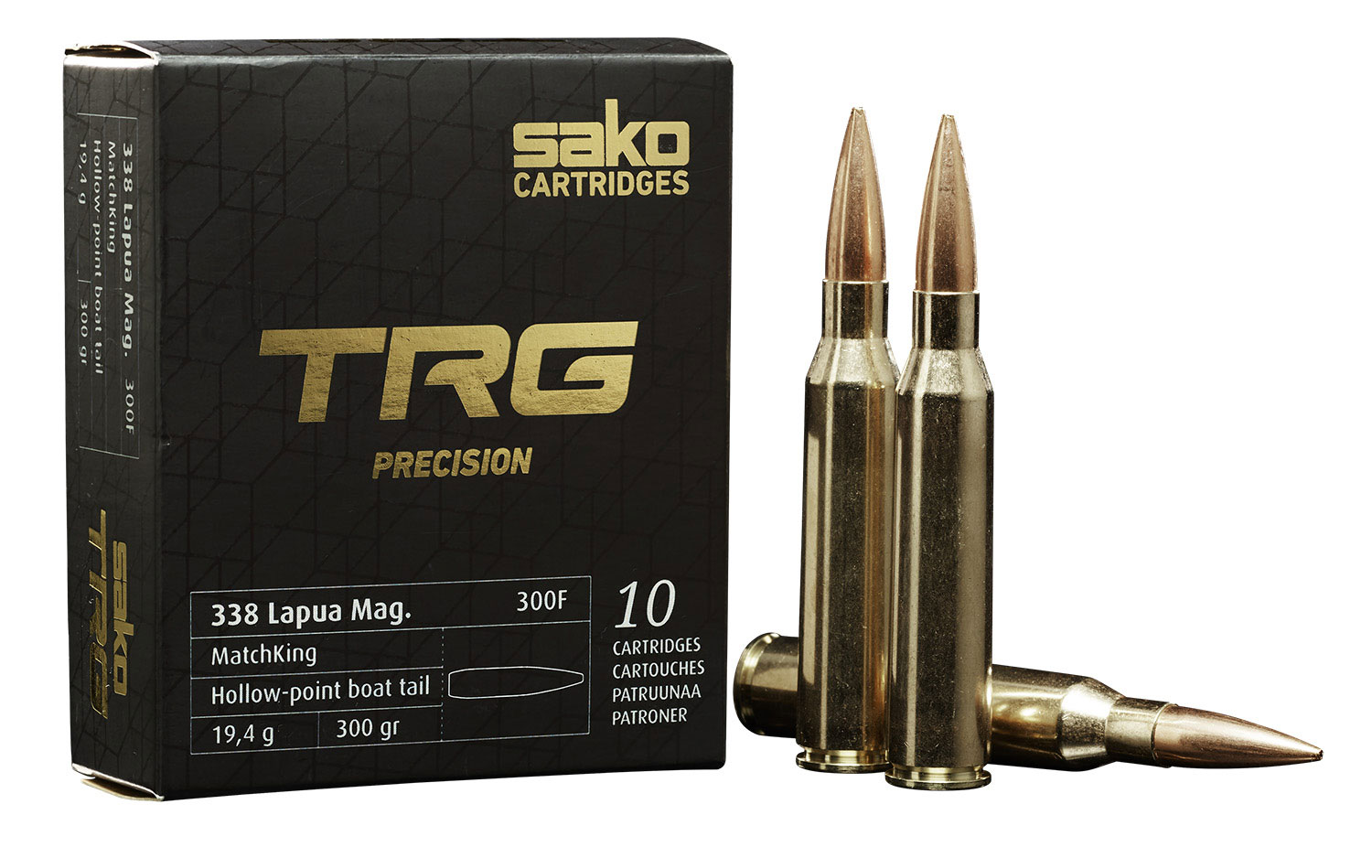 Sako MatchKing 338 Lapua Mag 300 Grain Rifle Ammunition