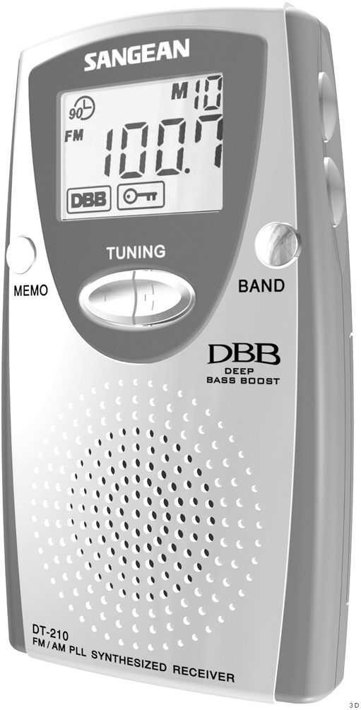 Sangean DT-210 Pocket Radios DT-210