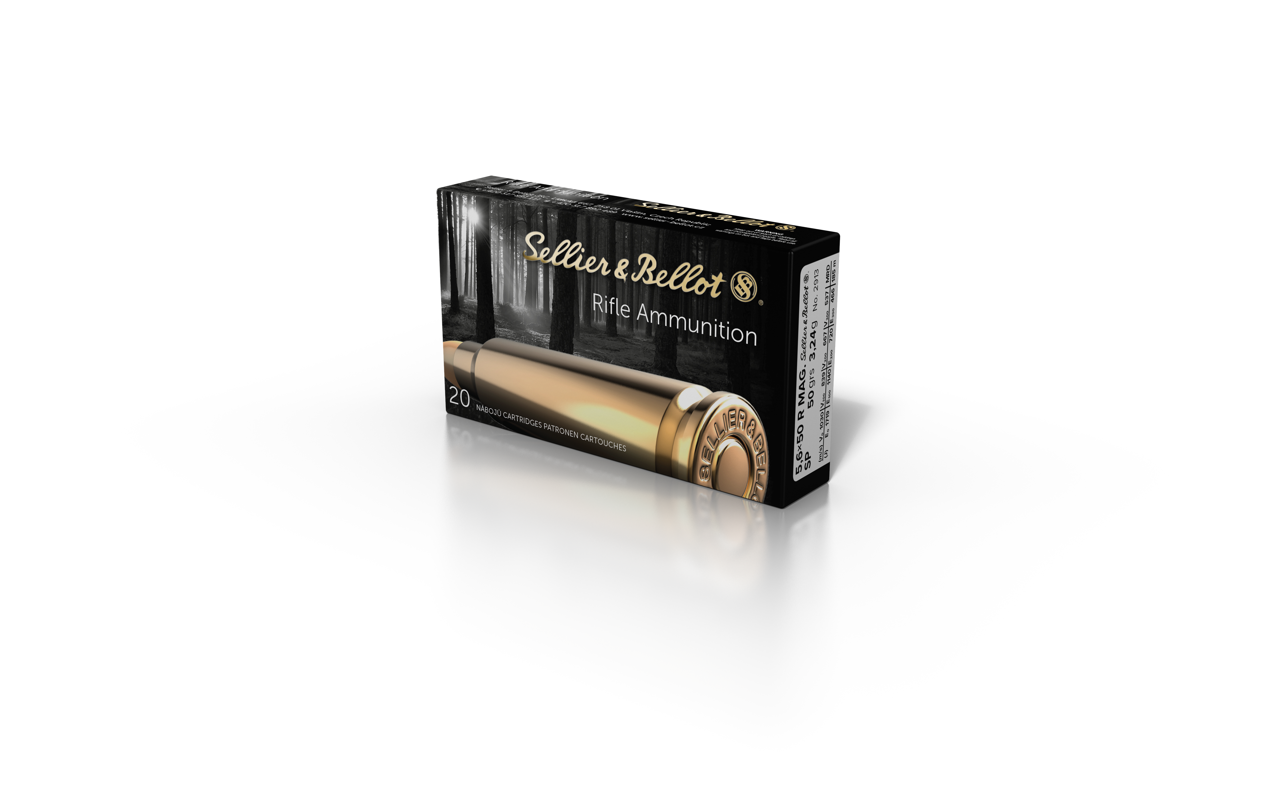 Sellier & Bellot 5.6x50R Magnum 50 Grain Soft Point Rifle Ammunition