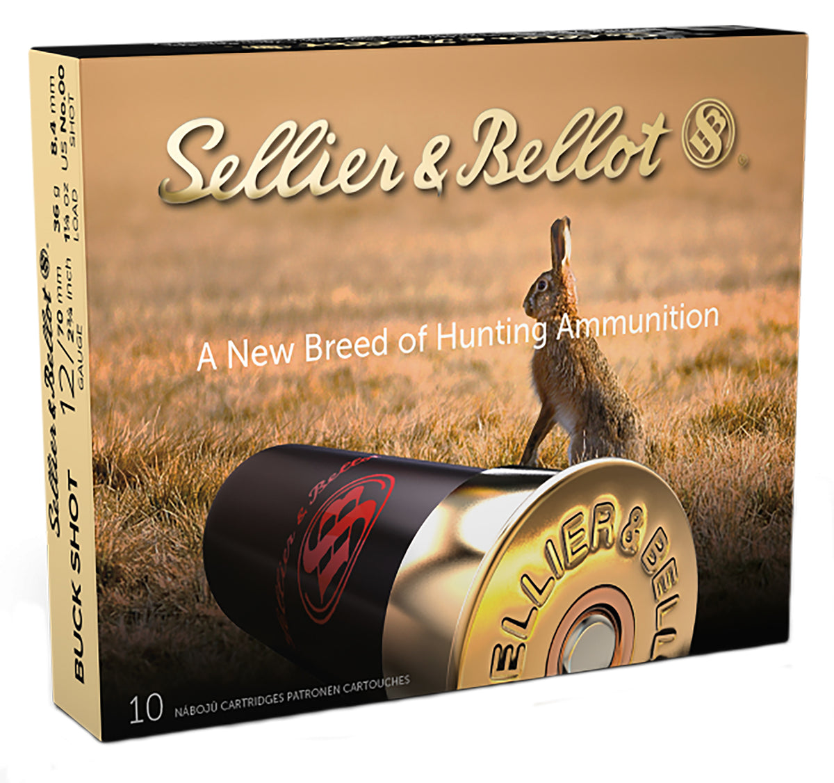 Sellier & Bellot SB 12 Gauge 12 Pellet 2.75in Shotgun Buckshot Ammunition