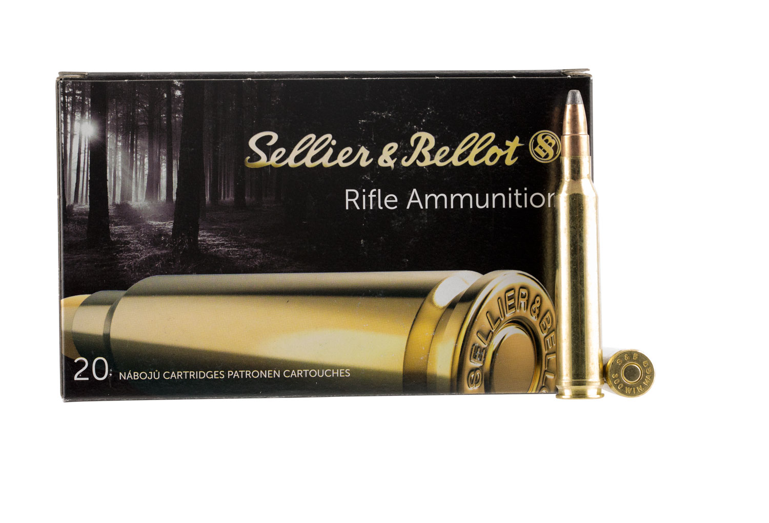 Sellier & Bellot 300 Winchester Magnum 180 Grain Soft Point Cut-Through Edge Rifle Ammunition