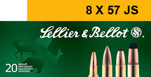 Sellier & Bellot 8x57JRS 196 Grain Soft Point Cut-Through Edge Rifle Ammunition