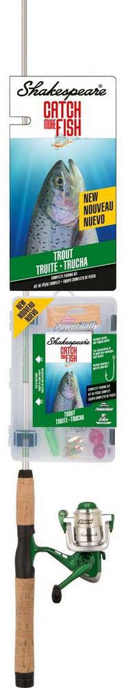 Shakespeare Catch More Fish Trout Spinning, Rod & Reel Combo