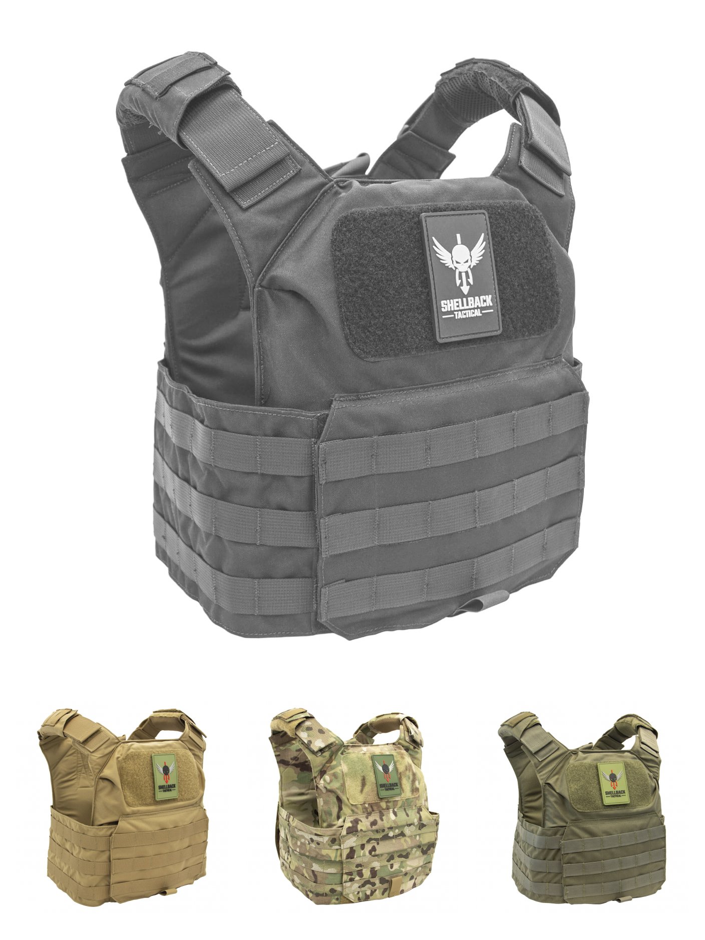 Shellback Tactical Patriot Level IV Body Armor Kit with Model L410 Ceramic Plates