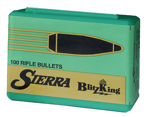 Sierra .22 Caliber 40 Grain Spitzer 100 Bullets BlitzKing Rifle Bullets