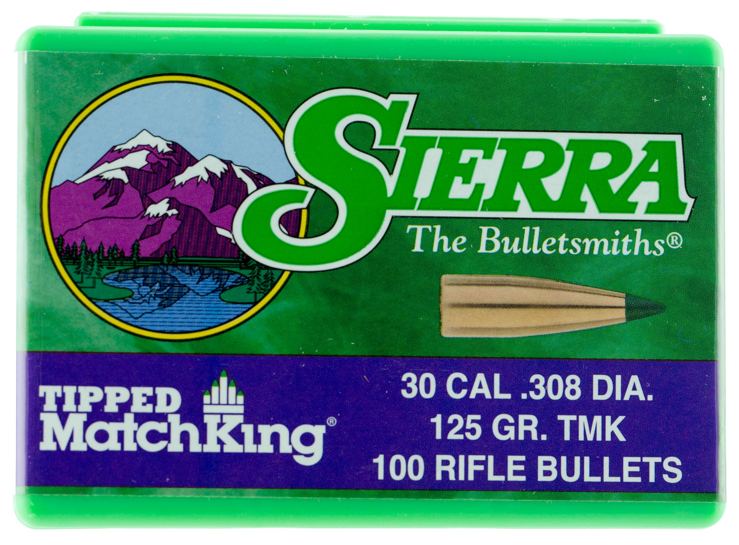 Sierra .30 Caliber 125 Grain Tipped MatchKing 100 Rifle Bullets