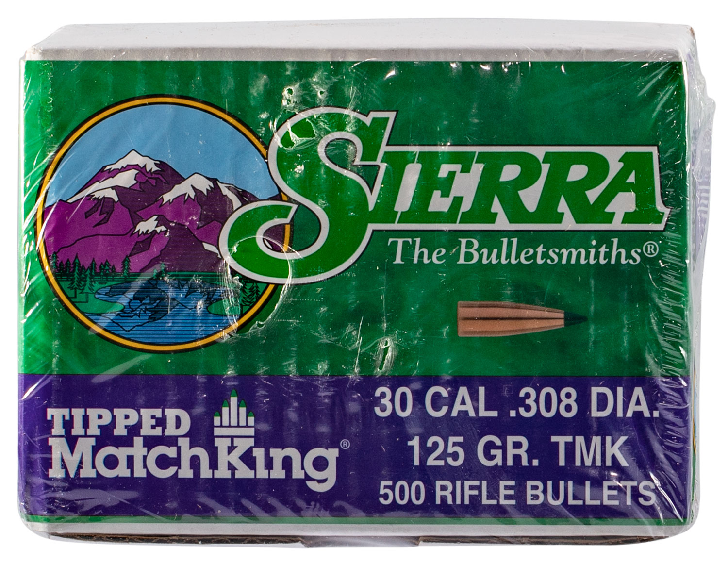 Sierra .30 Caliber 125 Grain Tipped MatchKing 500 Rifle Bullets