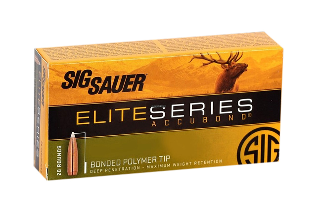 SIG SAUER Elite Accubond .300 Winchester Magnum 180 Grain Nosler Accubond Brass Cased Centerfire Rifle Ammunition