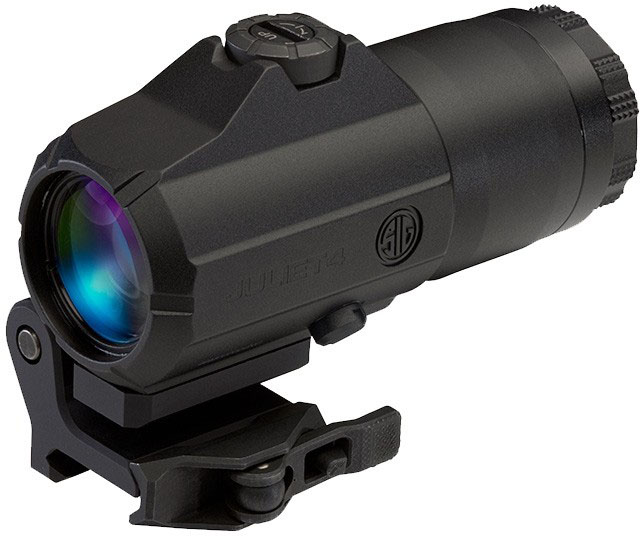 OpticsPlanet Exclusive SIG SAUER Juliet 4 Magnifier, Red Dot