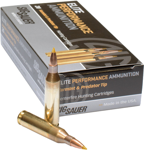 SIG SAUER SIG Hunting Rifle Ammunition .243 Winchester 90 grain Controlled Expansion Tip Brass Cased Centerfire Rifle Ammunition
