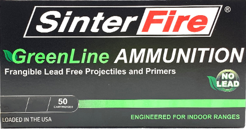 SinterFire GreenLine .40 S&W 125 Grain Frangible Brass Cased Pistol Ammunition