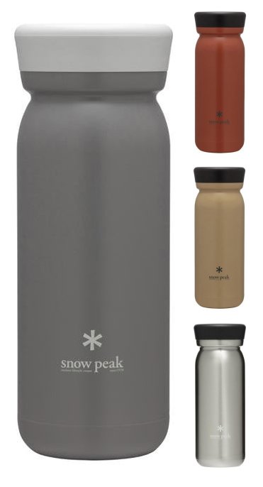 Snow Peak Stainless Steel Vacuum Milk Bottle, 500ml Clear