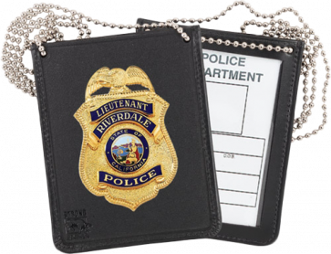 Strong Leather Recessed Badge & Id Holder | Free Shipping over $49!