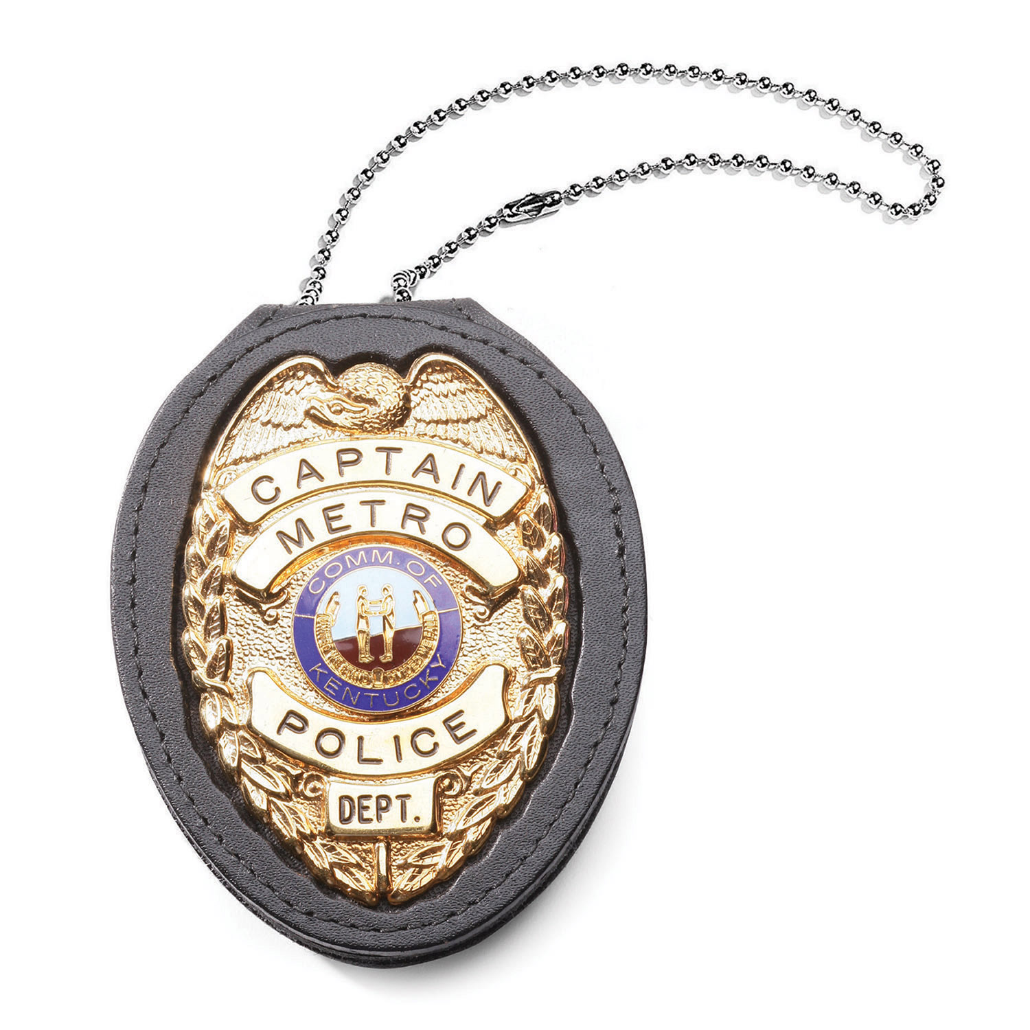 Recessed Clip-On Badge Holder With Velcro Closure