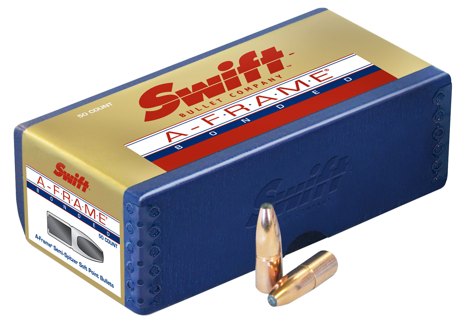 Swift 453004 A-Frame Heavy Revolver 45 Caliber .452 300 GR Hollow Point (HP) 50