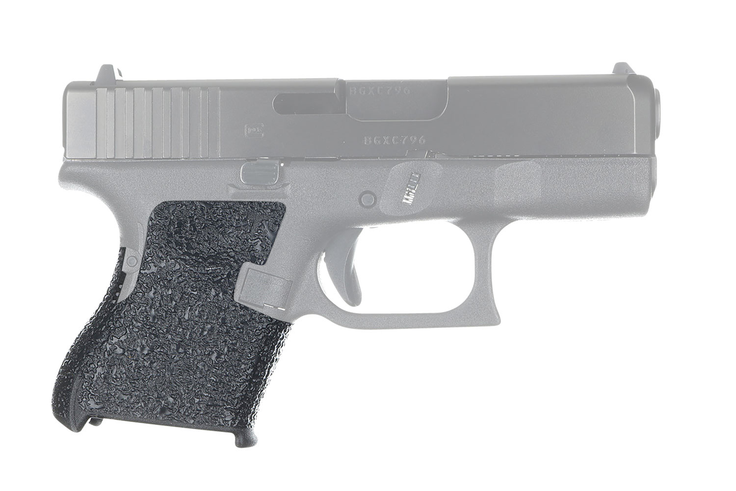 Talon Grips EV03R Adhesive Grip Textured Black Rubber, Fits Subcompact Glock Ge