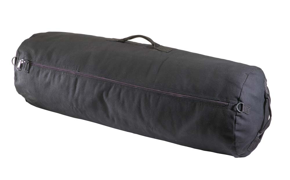 canvas duffle bag with zipper