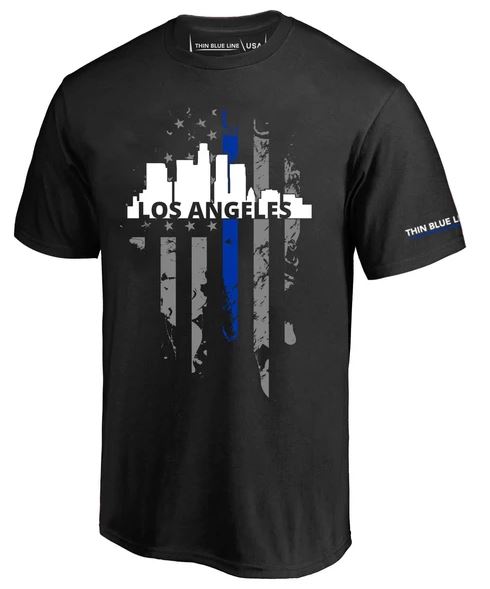 T-Shirt - La Large, Thin Blue Line, 5X-Large