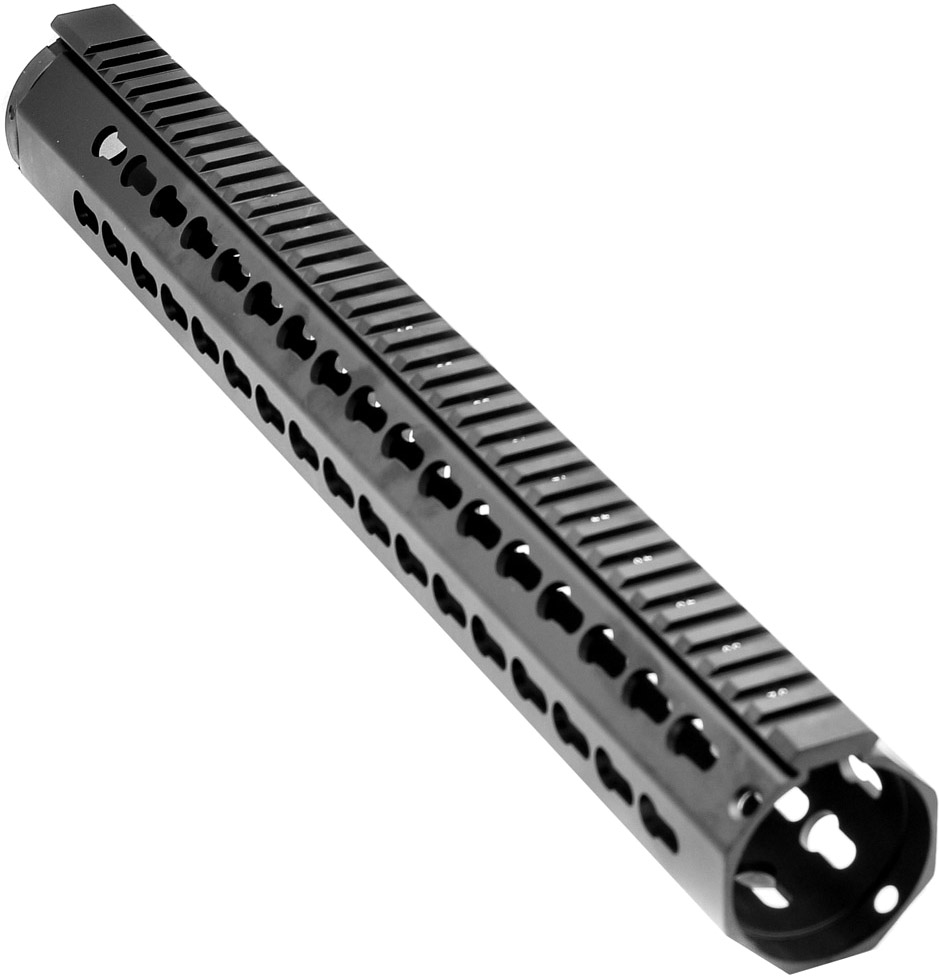 Tiger Rock AR-15 Keymod 16 in Extra Long Free Float Handguard w/ Steel Barrel Nut
