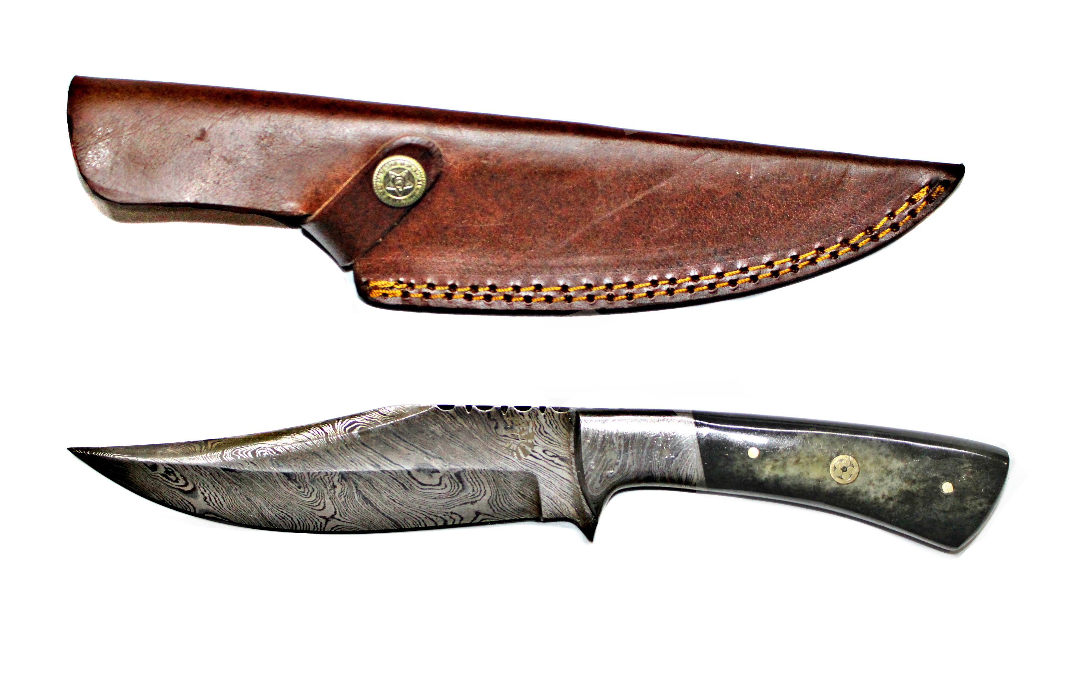 Titan International Knives Hand Forged Damascus Knife, Hunting Knife