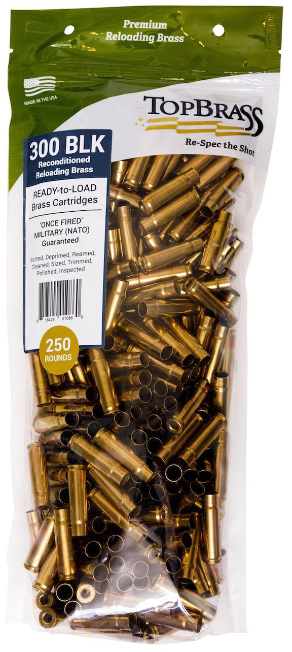 300 Blackout - Processed - Primed Brass - READY TO LOAD - 500pcs
