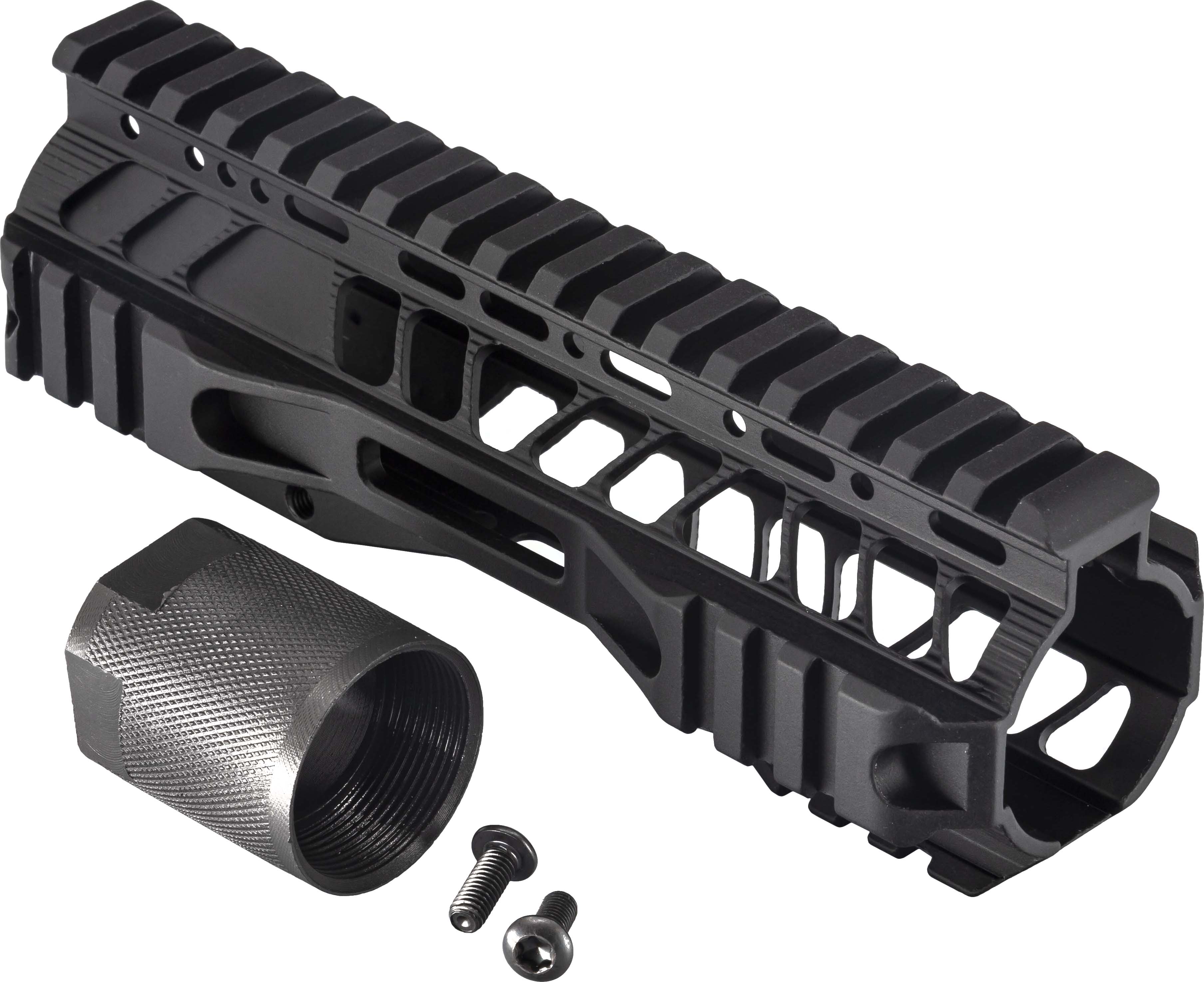TRYBE Defense AR15 MLOK Lightweight Quad Handguard w/ Full Rail Up