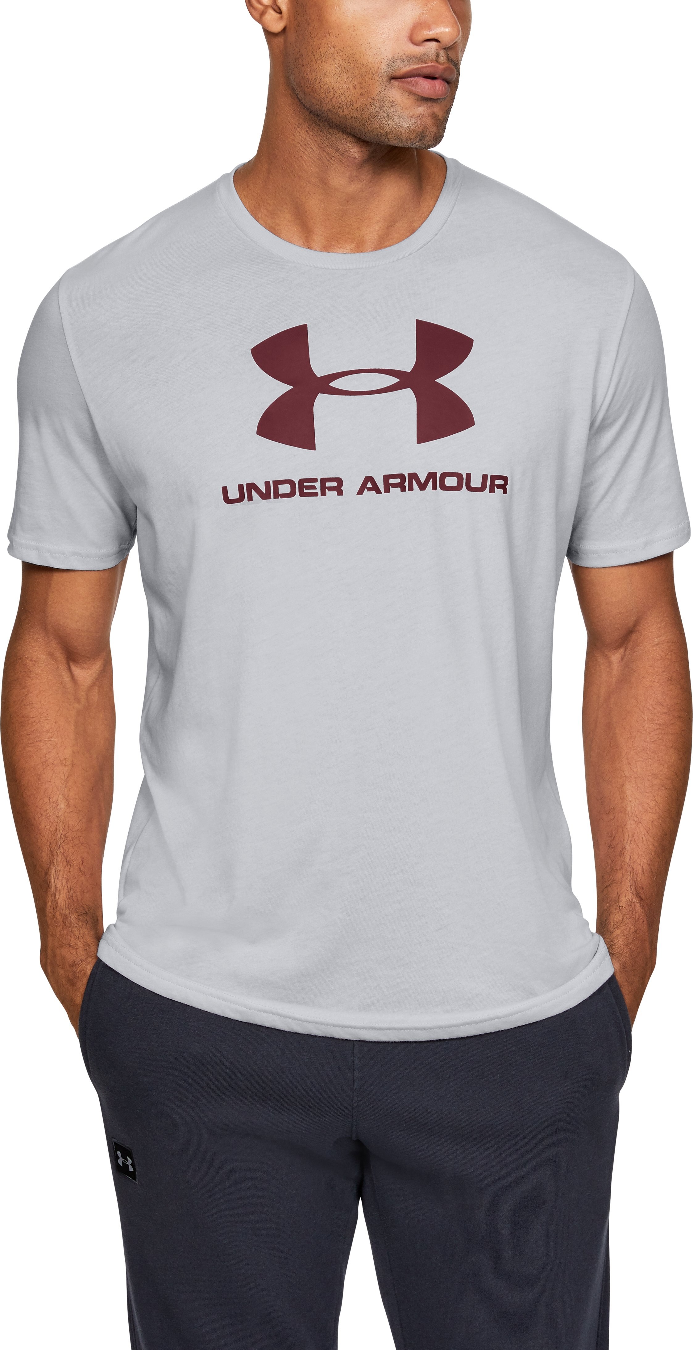 Under Armour UA Men's Sportstyle Logo T-shirt à manches longues-noir-Neuf