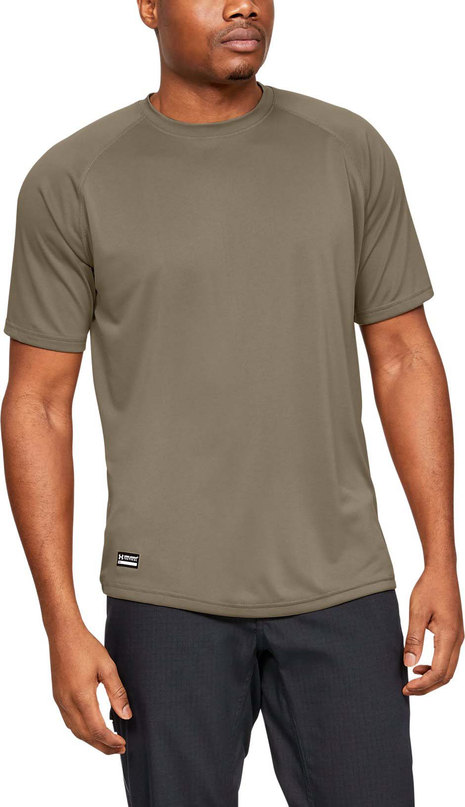 Under Armour 1005684 Men's Tan Tactical Tech Short Sleeve Shirt