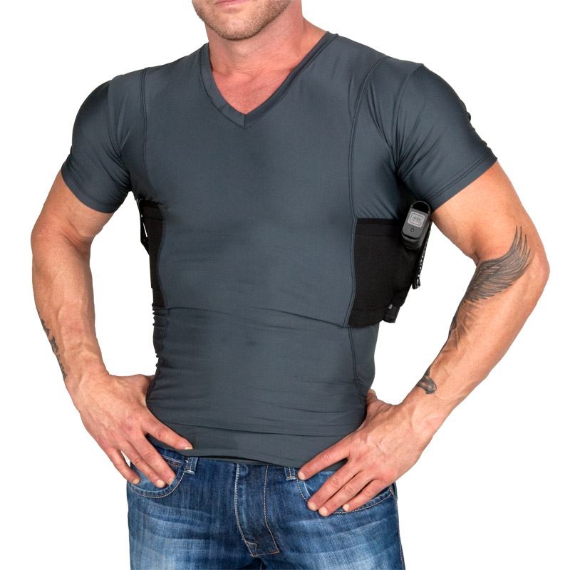 Undertech Undercover Ultimate Compression V-Neck Concealment Holster Shirts