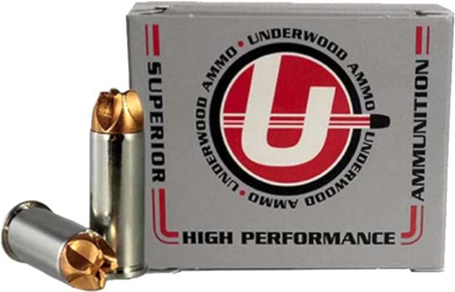 Underwood Ammo 10mm Auto 150 Grain Xtreme Hunter Solid Monolithic Nickel Plated Brass Cased Pistol Ammunition