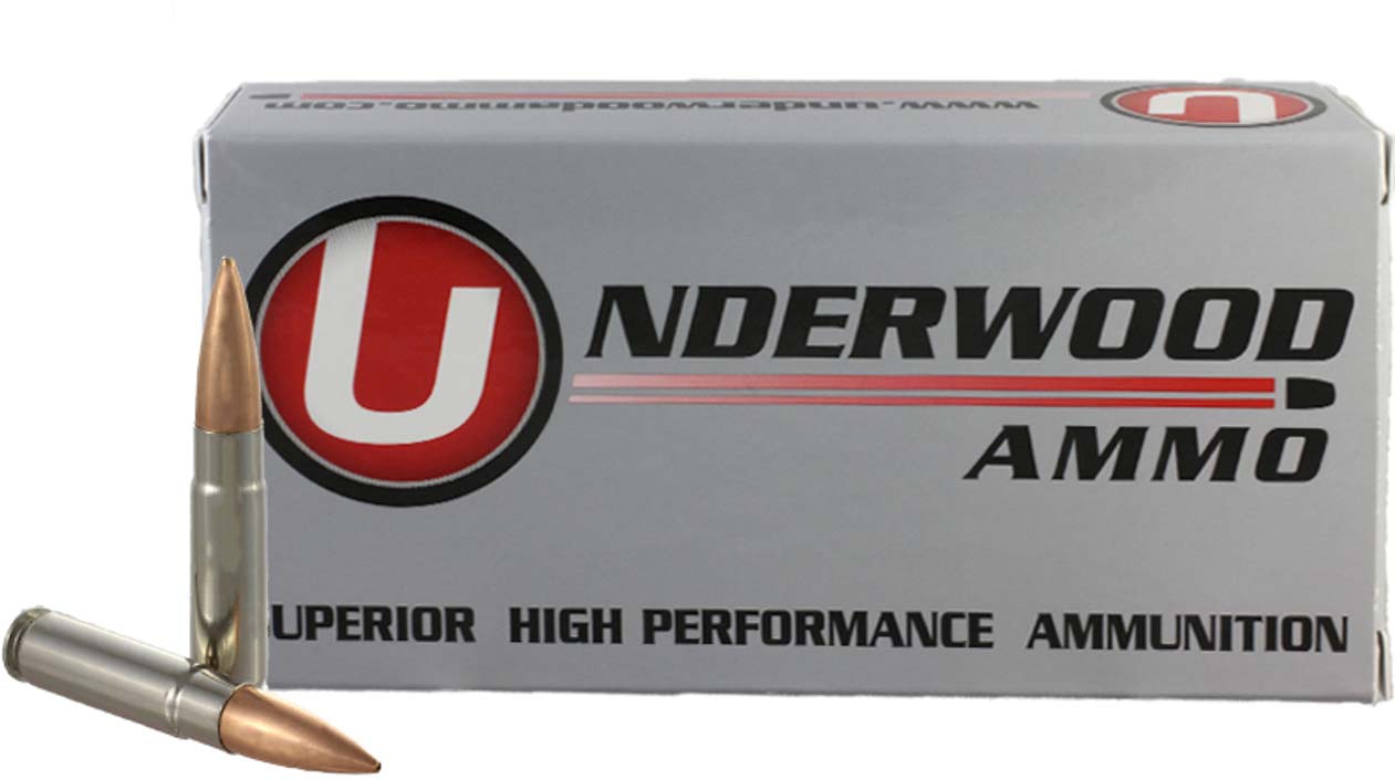 Underwood Ammo .300 AAC Blackout 220 Grain Hollowpoint Boat Tail Match Nickel Plated Brass Cased Rifle Ammunition