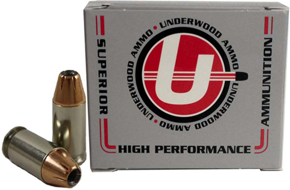 Underwood Ammo .380 ACP 90 Grain XTP Jacketed Hollow Point Nickel Plated Brass Cased Pistol Ammunition