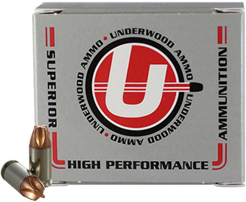 Underwood Ammo .380 ACP +P 68 Grain Xtreme Defender Solid Monolithic Nickel Plated Brass Cased Pistol Ammunition