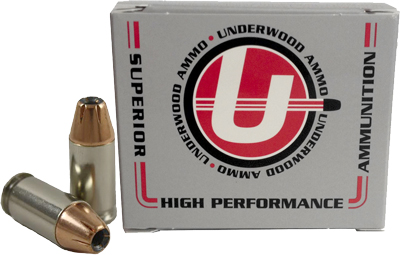 Underwood Ammo .380 ACP +P 90 Grain XTP Jacketed Hollow Point Nickel Plated Brass Cased Pistol Ammunition