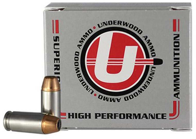 Underwood Ammo .40 S&W 200 Grain Jacketed Hollow Point Nickel Plated Brass Cased Pistol Ammunition