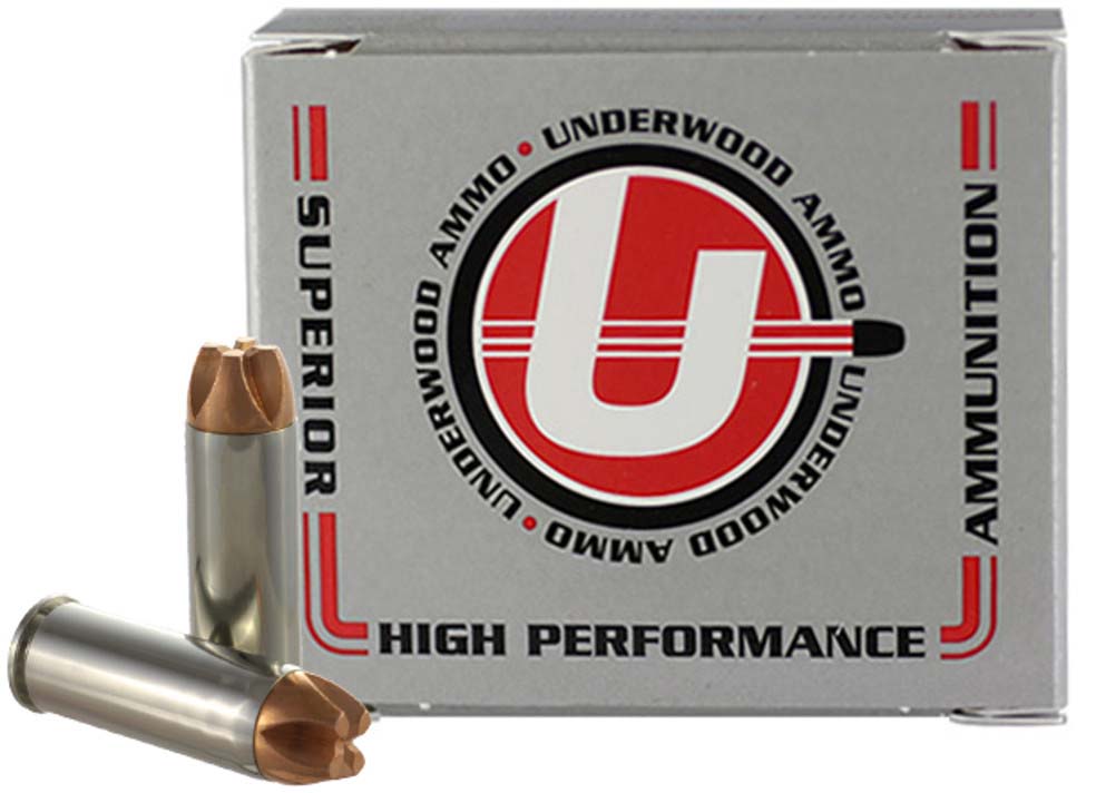 Underwood Ammo .45 Colt +P 250 Grain Solid Monolithic Nickel Plated Brass Cased Pistol Ammunition