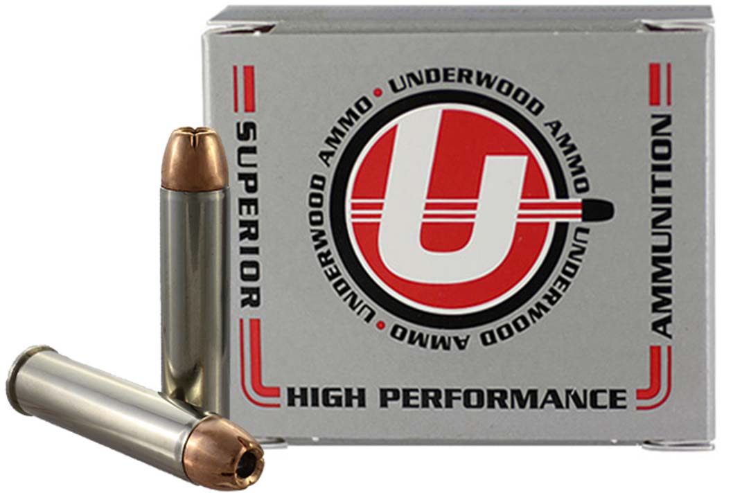 Underwood Ammo .460 S&W Magnum 240 Grain Jacketed Hollow Point Nickel Plated Brass Cased Pistol Ammunition