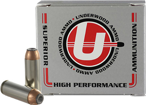 Underwood Ammo .50 Action Express 325 Grain Jacketed Hollow Point Nickel Plated Brass Cased Pistol Ammunition